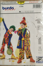 2508  PATRON "BURDA CARNAVAL  COSTUME 2 CREATIONS CLOWN   2 AU 11 ANS