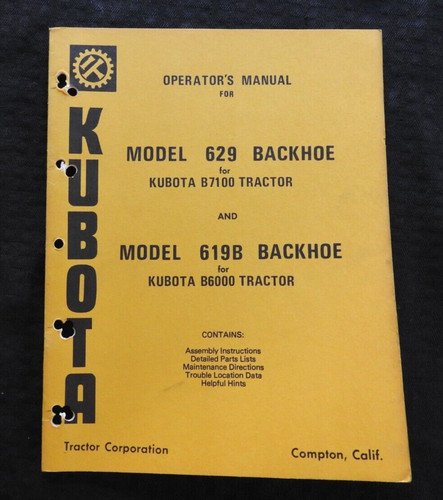 1970s kubota b6000 - 1970s, b7100