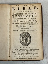 La Sainte Bible, Tome VII, 1730, French, E-70