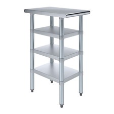 24 in. x 15 in. Stainless Steel Table With Three Undershelves