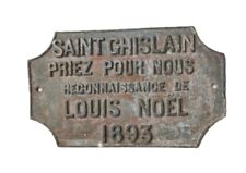 Vintage Private Louis Noël Commemorative Enamel Metal Plate