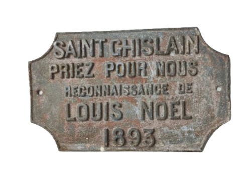 Plaque métallique émaillée