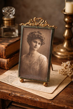 Cadre photo bronze ancien