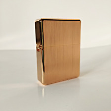Zorro 912 Brushed Brass Lighter - 150g Case & Heavy Duty Hinge