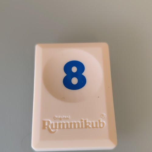 Tuile chiffre bleu jeu - chiffre, 8
