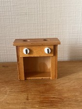 Miniature curved wooden furniture for dollhouse, showcase, diorama 1:12