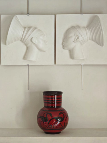 Deux bas reliefs africanistes - deux, bas-reliefs