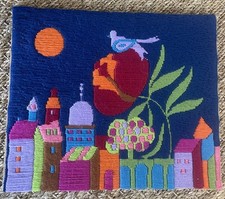 Cadre Tableau Tapisserie Laine