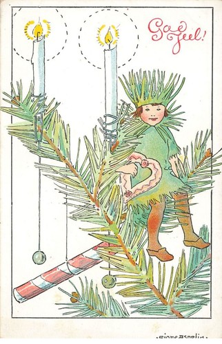 Noël god jul - jul, assis