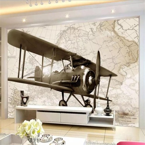 Papier peint style avion - peint,