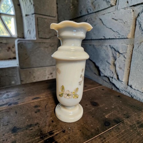 Antique opaline art glass vase - antique,