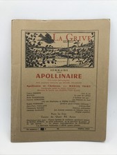 APOLLINAIRE : Revue LA GRIVE