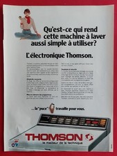 PRESS AD: Electronic Washing Machine THOMSON 1981