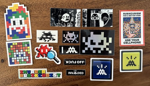 Invader stickers mima sold - mima,