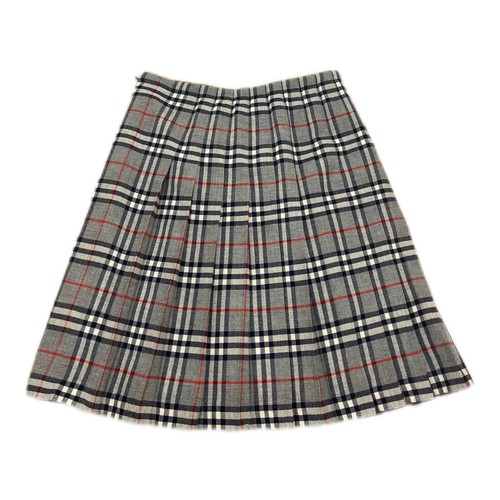 Jupe burberry gris motif - jupe,