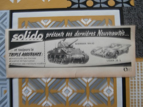 Publicité solido chars - solido,