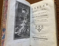 Jean de La Fontaine Fables choisies 1780 complet 2 volumes gravure de Marillier