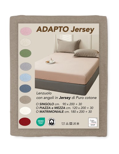 Draps housse jersey adapto - draps,