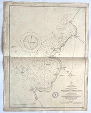 1863 British Admiralty Chart - Wallaroo and Tipara Bays, South Australia