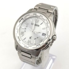 Citizen XC CB1020-54A Eco-Drive Radio-Pilotée Argent Blanc Solaire Montre Hommes