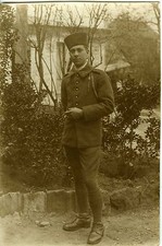 PHOTO circa 1930, un militaire identifié en uniforme spahi chasseur d'Afrique