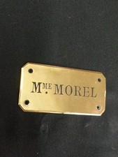 Ancienne Plaque De Métier