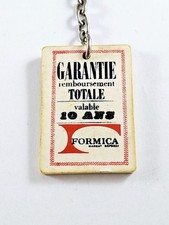 KEYCHAIN - FORMICA Furniture - Full Money Back Guarantee - 1960s Vintage