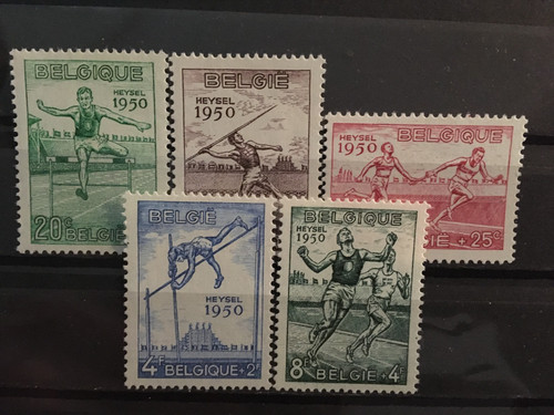 Belgique 1950 cob 827 831 - cob,