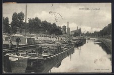CPA Maranval, Le Canal avec