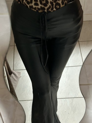 Pantalon cuir noir - en, taille