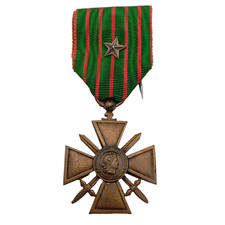 T13/09/25 (REF16220) MILITARY MEDAL CROIX DE GUERRE 14/18 FRENCH MEDAL