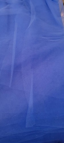 Matte tulle nylon - matte, blue
