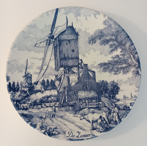 Delft bleu assiette - delft,