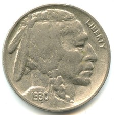 USA 5 cents Buffalo 1930 n°8391