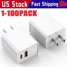 For iPhone 15 16 13 11  20W Fast Charger Block USB Type C Wall Power Adapter Lot