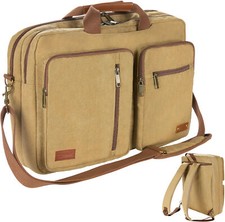 Sac à Main Epaule Toile Militaire 3 in 1  Sac à dos Messenger Bandoulière Homme