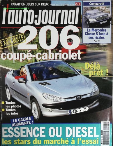 Peugeot 206 cabriolet l auto - cabriolet, l'auto