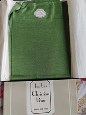 Vintage Les Bas Christian Dior Nylon Stockings Green Box