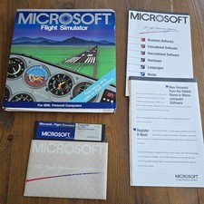 Microsoft Flight Simulator 1984 IBM PC PC/XT PC/AT Version Part #030099.212