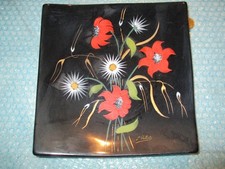 ASSIETTE CARRE en FAÏENCE