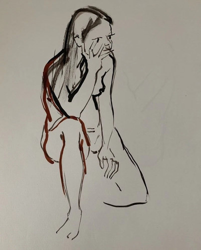 Très beau dessin féminin - très,