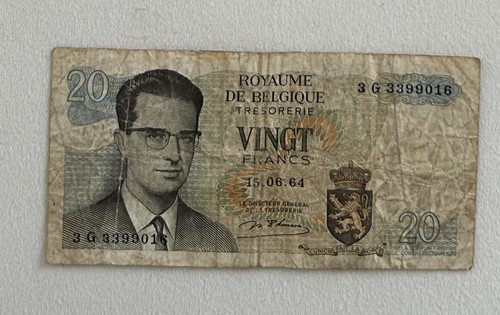 Billet francs belge - billet, 1964