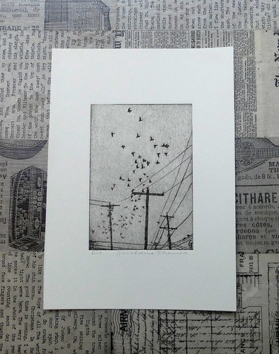 Tirage gravure la pointe - gravure,