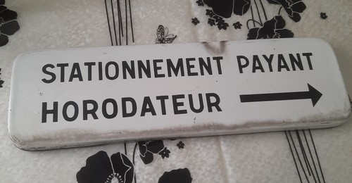 Ancien panneau signalisation - panneau,