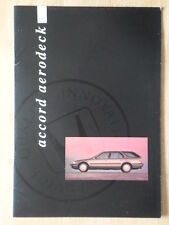 HONDA ACCORD AERODECK orig 1991 UK Mkt Sales Brochure