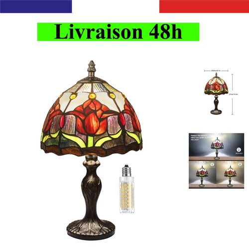 Lampe vitrail vintage art - en,