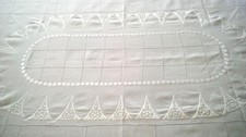 Nappe en lin blanc avec
