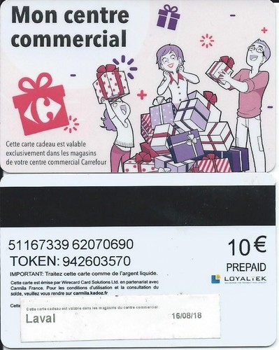 Carte cadeau carrefour - carte,