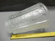 New 1930 Art Deco Thick Molded Glass Collar Tulip (Ref V6) 