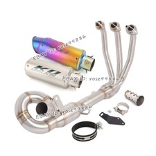 For CF-MOTO 675SR 675SS 2024-2025 Exhaust Connect Tips Front Link Pipe Mufflers